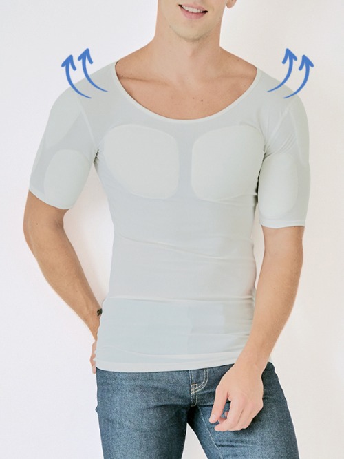 남자 보정속옷 어깨뽕 어깨깡패 시크릿 어깨부스터 티셔츠